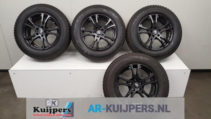 Velgen set + winterbanden van een Opel Mokka (Mokka 12-), Auto-onderdelen, Banden en Velgen, Personenwagen, Gebruikt, 3 maanden garantie