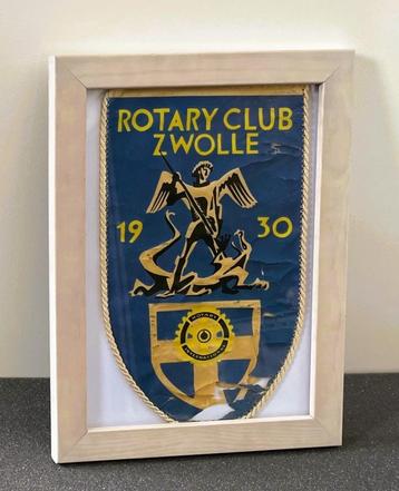 ZWOLLE: Rotary Club Zwolle - antiek vaantje - 1930 beschikbaar voor biedingen