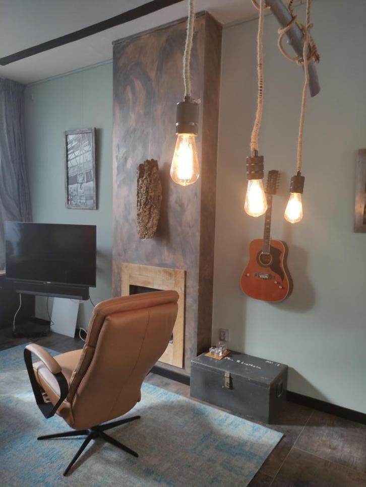 Boomlamp die is hardstikke leuk!, Huis en Inrichting, Lampen | Hanglampen, Nieuw, 50 tot 75 cm, Hout, Kunststof, Overige materialen