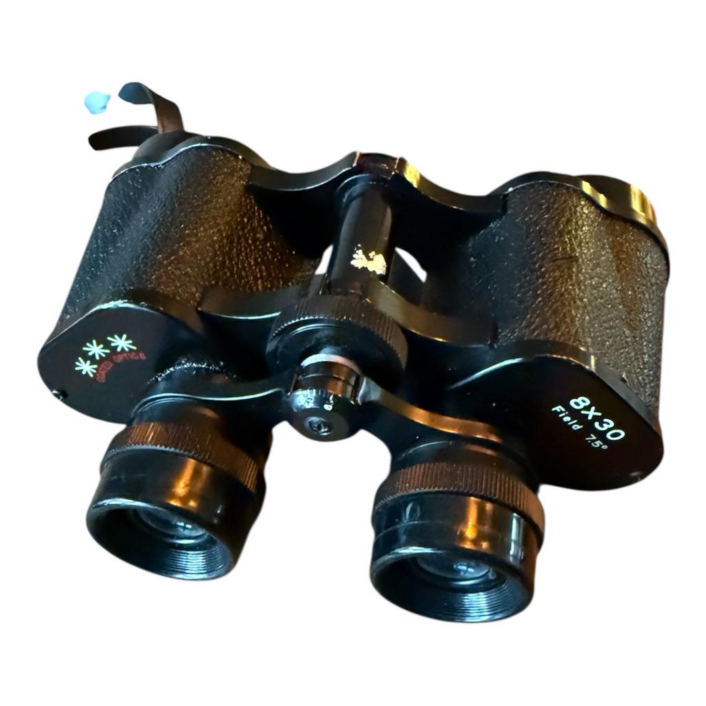 Verrekijker 8x30 - Vogelkijker met hoes en dopjes, Gebruikt, 8 tot 12x, Met hoes of tas, Porro (met knik)