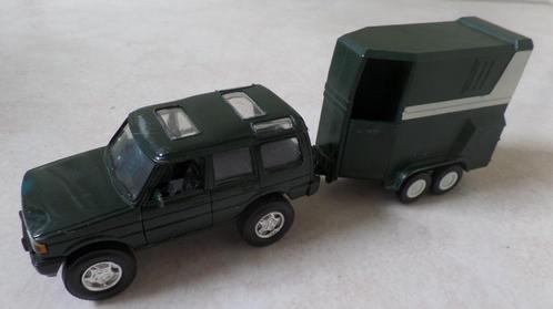 Land Rover Jeep met Paardentrailer, Hobby en Vrije tijd, Modelauto's | Overige schalen, Zo goed als nieuw, Auto, Ophalen of Verzenden