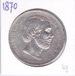 Rijksdaalder 1870 Willm 3 voor 49 euro, Koning Willem III, Zilver, Ophalen of Verzenden, Losse munt