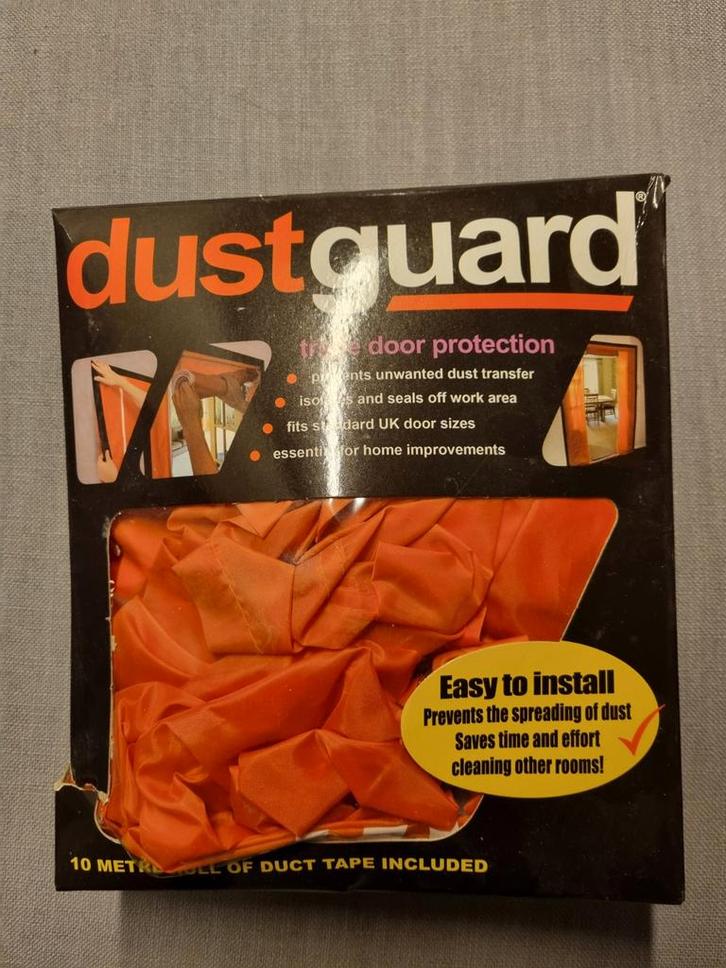 Dustguard bouwstofscherm 200x215cm - 1x gebruikt, Doe-het-zelf en Verbouw, Deuren en Horren, Ophalen