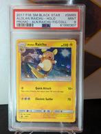 PSA 9 Alolan Raichu Black Star Promo SM65, Ophalen of Verzenden, Zo goed als nieuw, Losse kaart, Foil