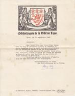 Letter from the bibliothèques de la Ville de Lion 1948, Ophalen of Verzenden, Brief