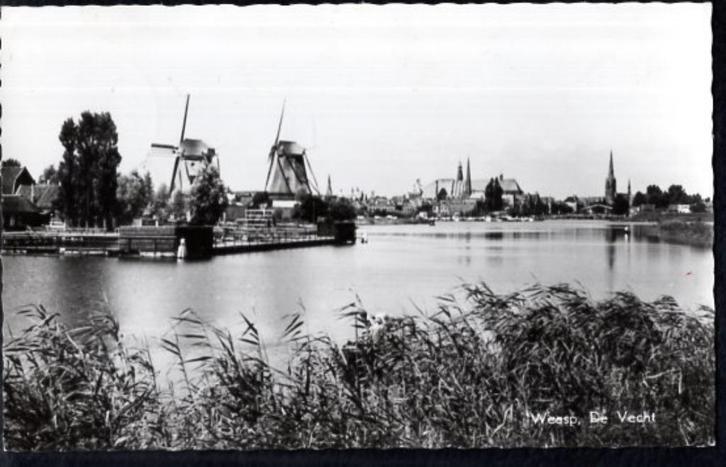 (NH506) Ansichtkaart Weesp molen Eendracht+Vriendschap Vecht, Verzamelen, Ansichtkaarten | Nederland, Gelopen, Noord-Holland, 1960 tot 1980