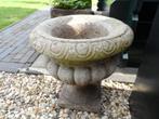 Betonnen bloempot., Tuin en Terras, Bloempotten, Ophalen, Gebruikt, Tuin, Rond