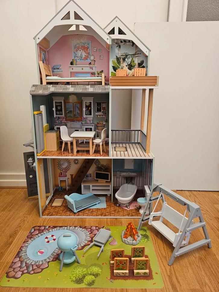 Kidkraft poppenhuis, Kinderen en Baby's, Speelgoed | Poppenhuizen, Gebruikt, Poppenhuis, Ophalen