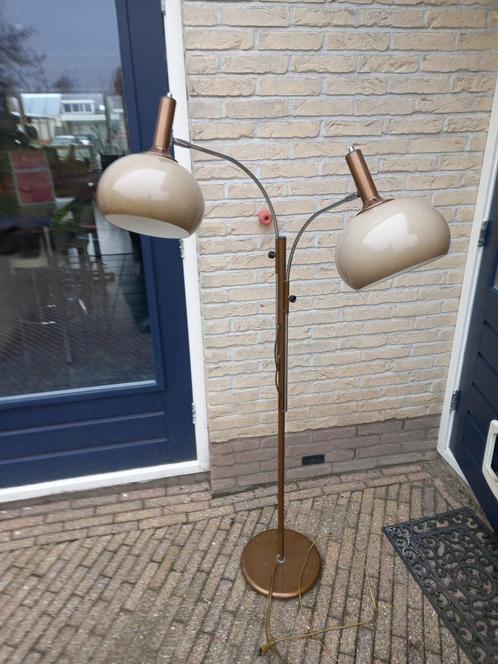 retro vintage staande lamp, dijkstra, Huis en Inrichting, Lampen | Vloerlampen, Gebruikt, Ophalen