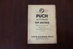 Puch 250 SGS 1954 motorrad beschreibung instructie boekje, Motoren, Ophalen of Verzenden, Overige merken