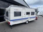 Hobby De luxe Easy 450 UF Bed 208cm + Rondzit 4 Pers 1200KG, Caravans en Kamperen, Caravans, Schokbreker, Hobby, Bedrijf, Treinzit