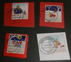 4 x Decemberzegels - 2021 - Pauw - Haas - Auto - Schaatsen, Verzenden, Na 1940, Gestempeld