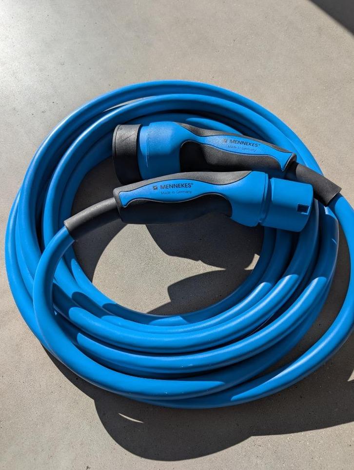 Mennekes type 2 zware laadkabel 20kW 7.5m, Auto diversen, Laadpalen, Nieuw, Laadkabel, Ophalen