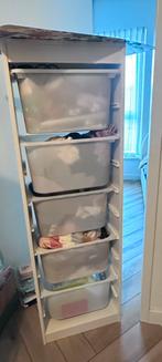 Trofast kast ikea met 5 bakken wit, Witgoed en Apparatuur, Vriezers en Diepvrieskisten, Ophalen, Zo goed als nieuw, Minder dan 60 cm