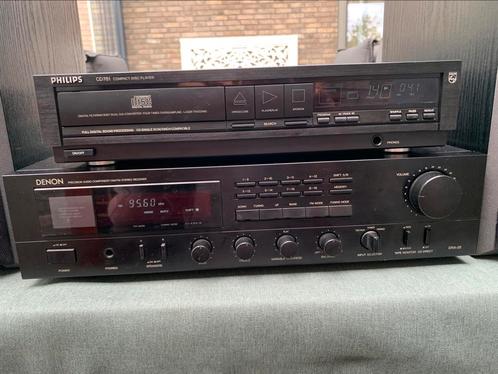 Luidsprekerset, Stereo receiver en CD player, Audio, Tv en Foto, Versterkers en Receivers, Zo goed als nieuw, Stereo, 60 tot 120 watt