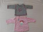 2 Meisjesshirtjes maat 56, Gebruikt, Meisje, Ophalen of Verzenden, Prenatal