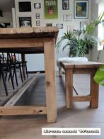 Kloostertafel van oude eiken wagonplanken - maatwerk, Ophalen, Nieuw
