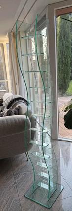 Glazen CD Standaard - Gratis Af te Halen, Huis en Inrichting, Kasten | Boekenkasten, Ophalen, Met plank(en), Minder dan 50 cm