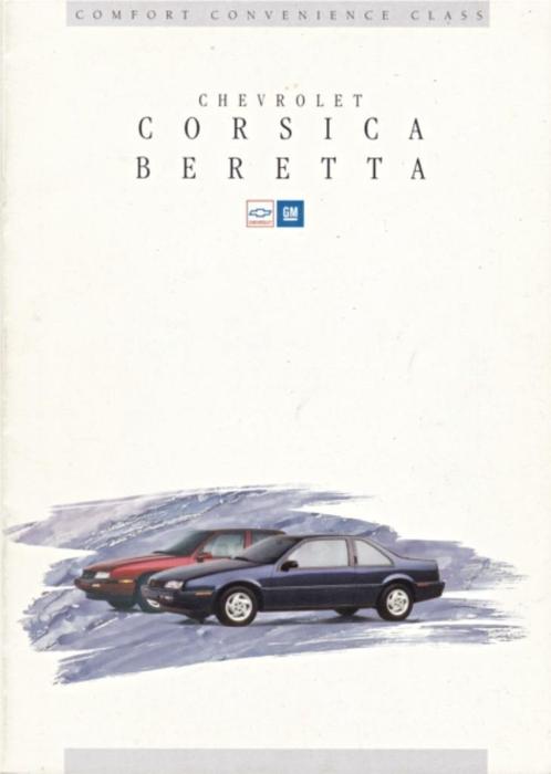 Brochure Chevrolet Corsica - Beretta 1994 NEDERLAND, Boeken, Auto's | Folders en Tijdschriften, Gelezen, Chevrolet, Ophalen of Verzenden