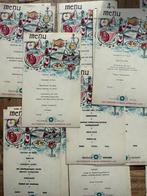 Menu kaarten Rotterdam N M Alhena 1962, Verzenden, Zo goed als nieuw, Kaart, Foto of Prent