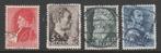 K445 nvph 1935 zomerzegels gestempeld 274 277, Verzenden, T/m 1940, Gestempeld
