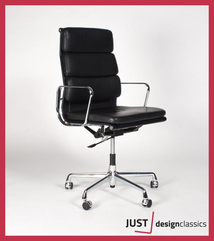Eames Vitra ea 219 Zwart Leder Chroom (voorraad:22), Huis en Inrichting, Bureaus, Zo goed als nieuw