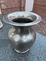 Antiek Tinnen vaas met gesigneerd merk, Antiek en Kunst, Ophalen of Verzenden