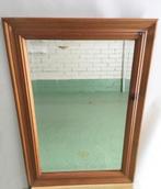 spiegel 70 x 50 cm (hxb) kersenhout geslepen glas fraai, Minder dan 100 cm, Gebruikt, Ophalen, Vierkant