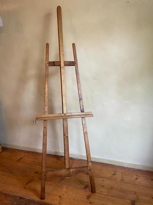 Schitterende Schildersezel Toonezel Frans antiek iepenhout, Antiek en Kunst, Antiek | Woonaccessoires, Ophalen