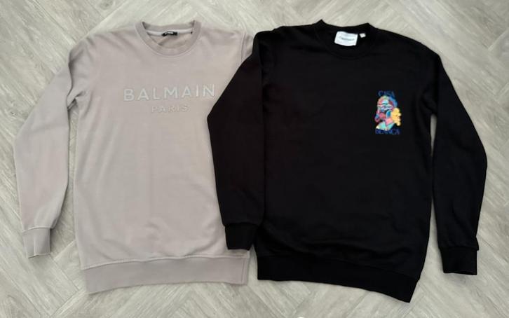 Stoere zwarte & taupe Truien maat S!, Kleding | Heren, Truien en Vesten, Zo goed als nieuw, Maat 46 (S) of kleiner, Overige kleuren