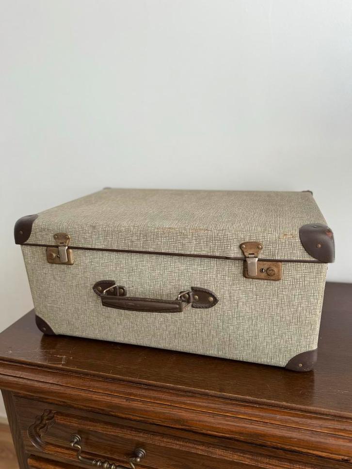 Vintage Koffer 55x37x24cm, Huis en Inrichting, Woonaccessoires | Kisten, Gebruikt, Minder dan 50 cm, 50 tot 100 cm, Overige materialen
