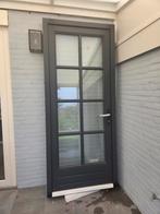 Hardhouten buitendeur + kozijn, NIEUW, nooit geplaatst!, Doe-het-zelf en Verbouw, Ophalen, 80 tot 100 cm, Glas, 200 tot 215 cm