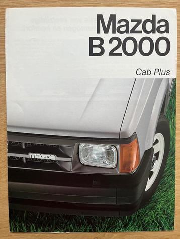 Autofolder/Brochure Mazda B 2000 Cap Plus 1985 beschikbaar voor biedingen