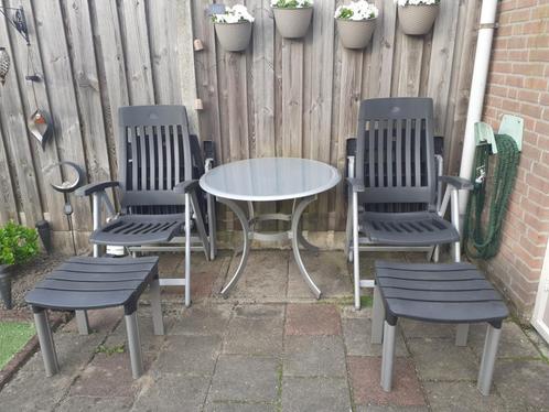 Tuinset Hartman ☀️😎⛱🌞, Tuin en Terras, Tuinsets en Loungesets, Gebruikt, Tuinset, Kunststof, 4 zitplaatsen, Ophalen