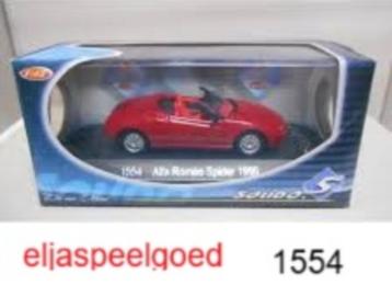 NIEUW Alfa Romeo spider 1999 van solido 1554 modelauto beschikbaar voor biedingen