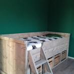 nieuw leuke stevige fruitkistbed steigerhout, 85 tot 100 cm, Nieuw, Ophalen of Verzenden, Matras