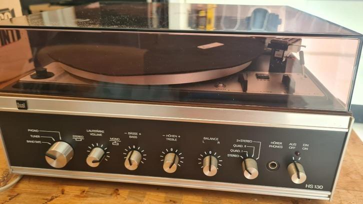 Platenspeler Dual Type HS 130 inclusief 2 boxen, Audio, Tv en Foto, Platenspelers, Niet werkend, Platenspeler, Dual, Ophalen