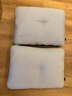 HAY Dot Kussen Linen 60x45 cm (Blauw), Ophalen of Verzenden, Gebruikt, Blauw, Rechthoekig