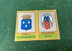 Panini plaatje embleem Heracles - MVV voetbal 87, Ophalen of Verzenden