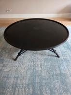 Zwarte ronde salontafel, Ophalen of Verzenden