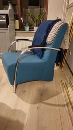 2 Petrolkleur fauteuils halifax van Woood., Huis en Inrichting, Fauteuils, Ophalen, Wooods, 75 tot 100 cm, Zo goed als nieuw