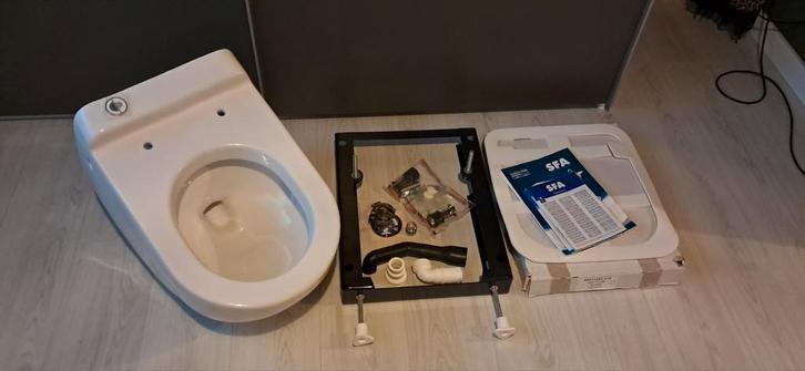 sanicompact comfort ceramic 4 NIEUW, Doe-het-zelf en Verbouw, Sanitair, Nieuw, Toilet, Ophalen