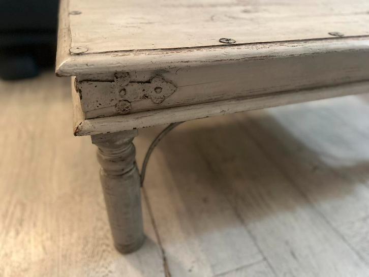 Rivièra Maison Salontafel – Vintage Shabby Chic – Wit Hout, Antiek en Kunst, Antiek | Meubels | Tafels, Ophalen