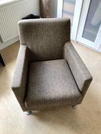Beige fauteuil Bijenkorf, Ophalen, Gebruikt, Minder dan 75 cm, Metaal