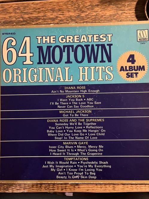 64 Greatest Motown Original Hits - 4LP Boxset, Cd's en Dvd's, Cd's | Verzamelalbums, Gebruikt, R&B en Soul, Boxset, Ophalen of Verzenden