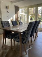 6 eettafelstoelen, Huis en Inrichting, Stoelen, Ophalen, Hout, Gebruikt, Klassiek