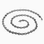 60cm x 7mm Koffieboon Ketting Unisex Stalen Zilverkleur, Sieraden, Tassen en Uiterlijk, Kettingen, Overige materialen, Birgitta-Gracht 33, 6465 EL Kerkrade, Nederland