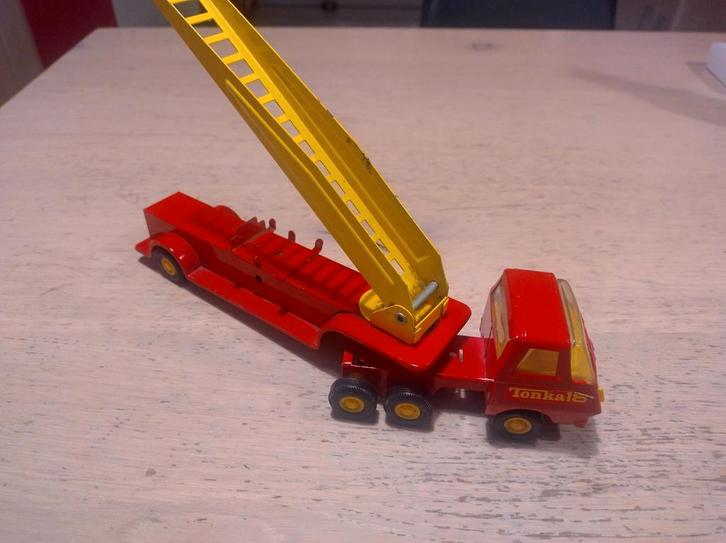 Tonka Brandweer Ladderwagen - Vintage Speelgoed, Kinderen en Baby's, Speelgoed | Speelgoedvoertuigen, Gebruikt, Ophalen of Verzenden