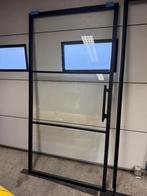 Stalen deur met kozijn, Doe-het-zelf en Verbouw, 75 tot 150 cm, Deurkozijn, Ophalen of Verzenden, Zo goed als nieuw