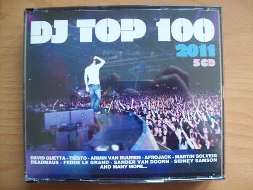 DJ Top 100 - 2011 (5-CD) David Guetta, Armin van Buuren, Dea, Cd's en Dvd's, Cd's | Dance en House, Zo goed als nieuw, Dance Populair